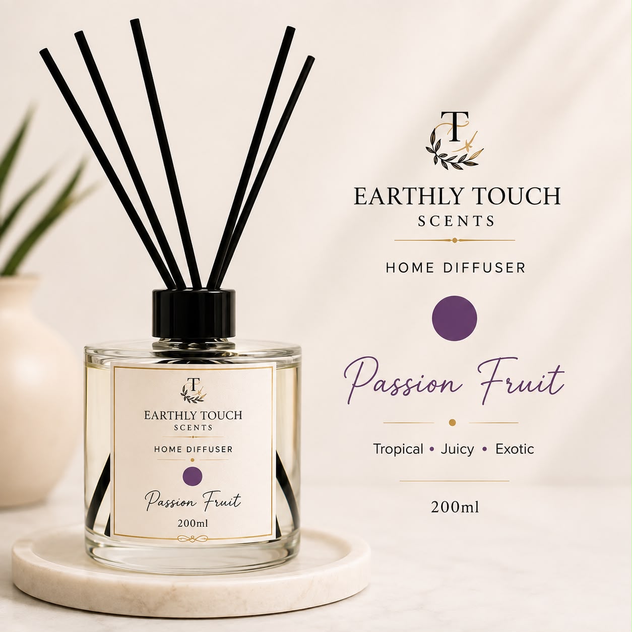 Passion Fruit Home Diffuser fragrance by Earthly Touch Scents