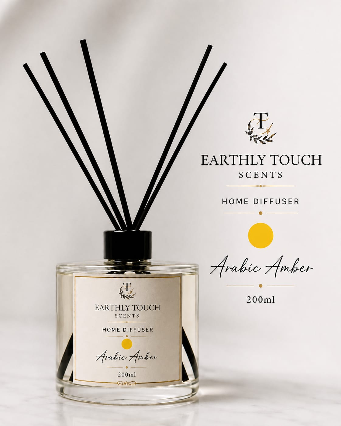 Arabic Amber Home Diffuser fragrance by Earthly Touch Scents
