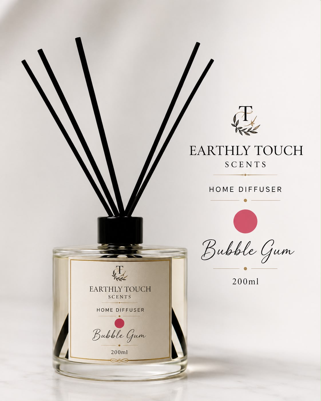 Bubble Gum Home Diffuser fragrance by Earthly Touch Scents