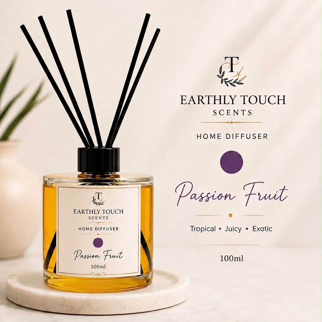 Passion Fruit Home Diffuser 100ml fragrance by Earthly Touch Scents